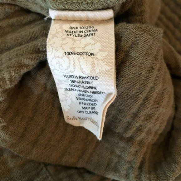 Soft Surroundings Mackenzie Tunic Size Small Green - Picture 5 of 5